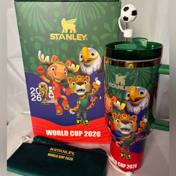 Custom engraved Stanley Tumbler 40oz. 2026 World Cup.